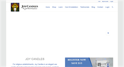 Desktop Screenshot of joycandles.com